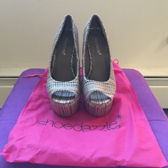 Tweed wedges from Shoe Dazzle