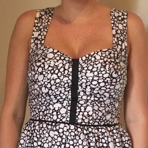 Club Monaco Black and White Pattern Dress - Picture 3 of 3