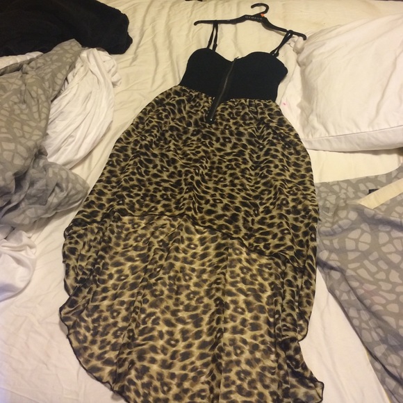 A Cheetah print dress
