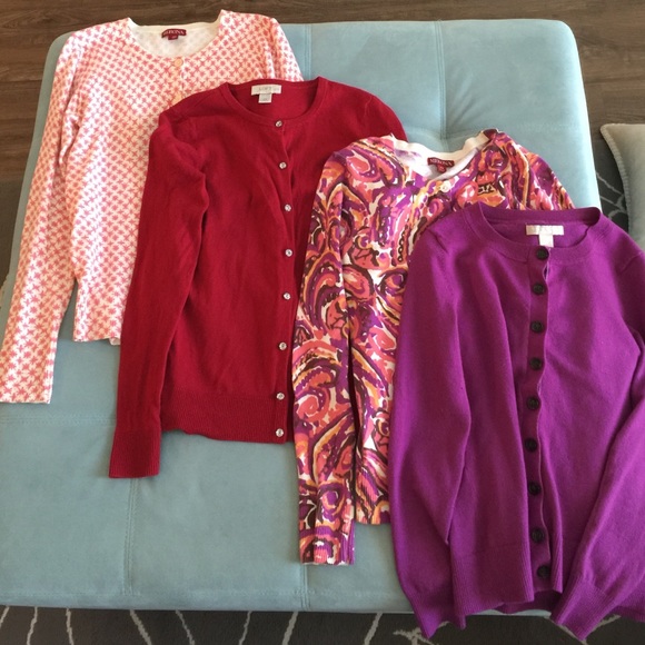 6 cardigan bundle ** willing to sell separates