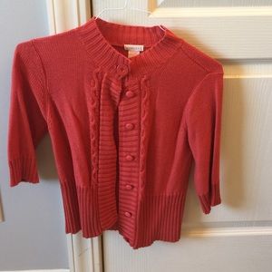 Tulle 3/4 sleeve cardigan