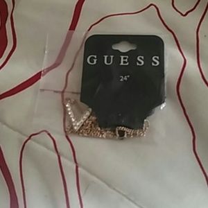 Gold-Tone V Charm Necklace