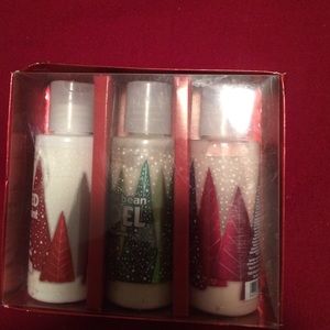 3 mini Bath and Body lotions