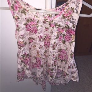 Floral LACE FLOWER roses PINK ValentinesDay