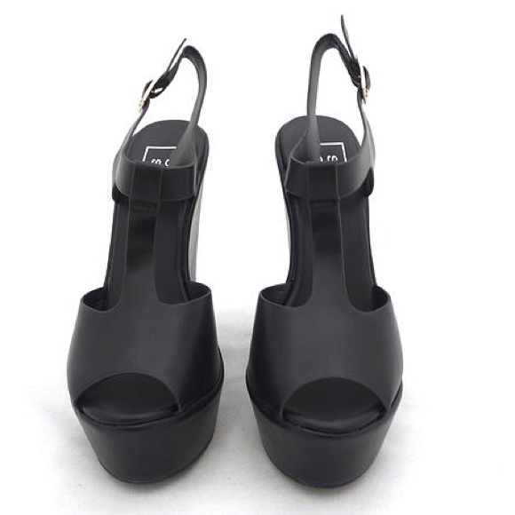 ShuShop Black Wedges - Picture 3 of 4