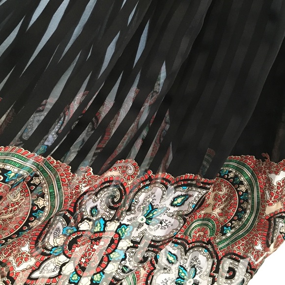 Foley Black Prink Sheer Overlay Slip Dress Small - Picture 2 of 4