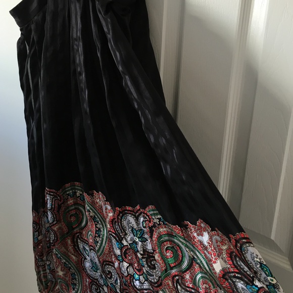 Foley Black Prink Sheer Overlay Slip Dress Small - Picture 4 of 4