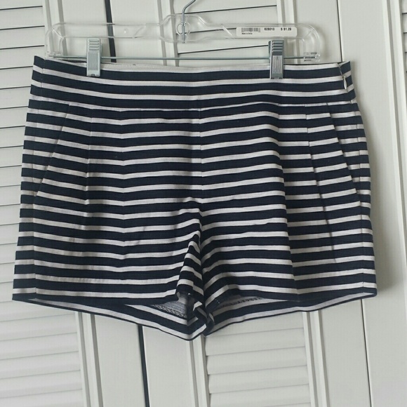 J Crew Navy/White Striped Shorts