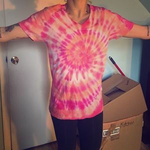 S Tie Dye V Neck