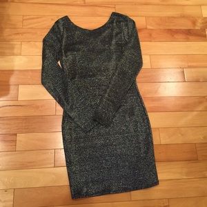 H&M Silver Sparkly Bodycon Dress