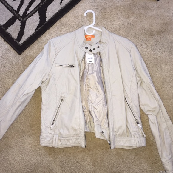 Beige leather. Brand new