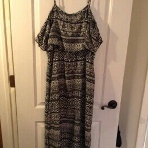 Black and White Maxi Dress