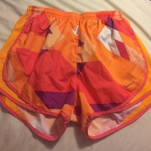 Nike shorts orange pink purple sz M