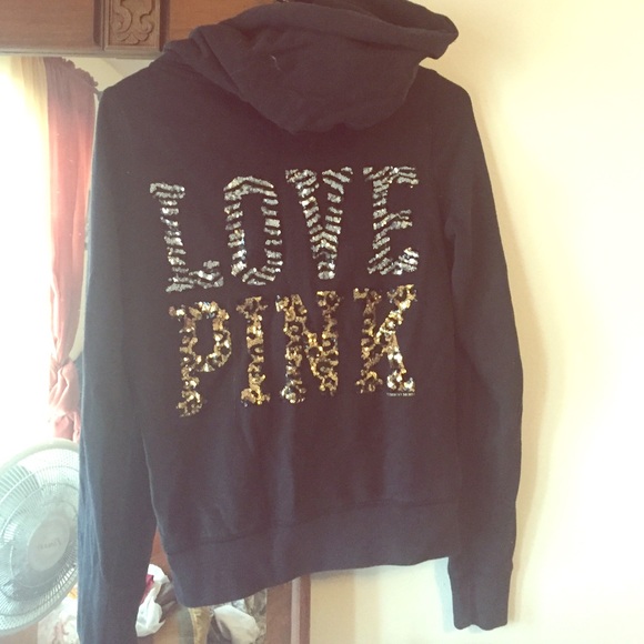 Love Pink zip up hoodie
