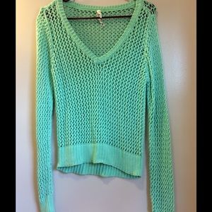 Mint knit sweater