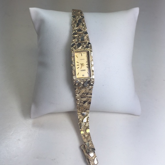 10k gold nugget watch