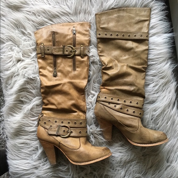 Tan boots