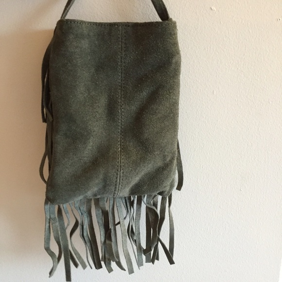 Bags - Olive Suede Fringe Bag Bags - Olive Suede Fringe Bag