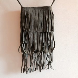 Bags - Olive Suede Fringe Bag Bags - Olive Suede Fringe Bag