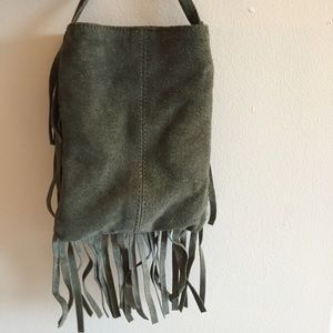 Bags - Olive Suede Fringe Bag Bags - Olive Suede Fringe Bag