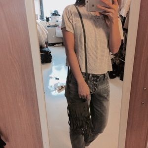 Bags - Olive Suede Fringe Bag Bags - Olive Suede Fringe Bag