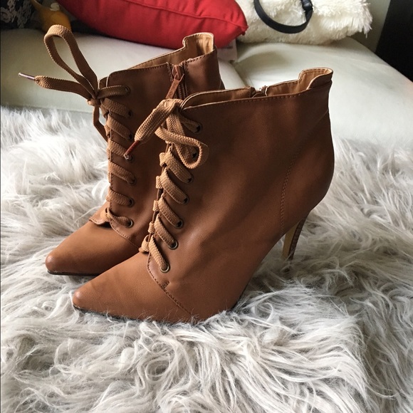 Tan booties