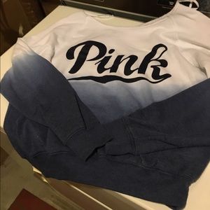 Vs pink slouchy crew sweatshirt