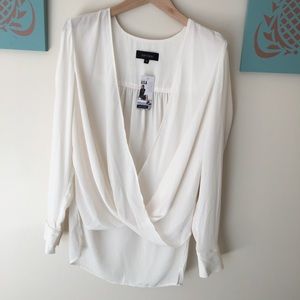 NWT Karen Kane Sheer Blouse S