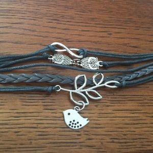 🎀 DARK GREY OWL BRACELET 🎀
