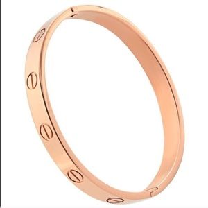Stainless Steel gold plated love bracelet