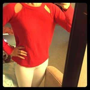 Sweater with cutouts