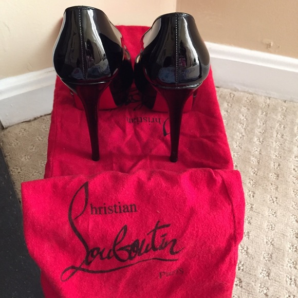 Christian Louboutin Bianca 38 Black Patent Leather - Picture 3 of 4