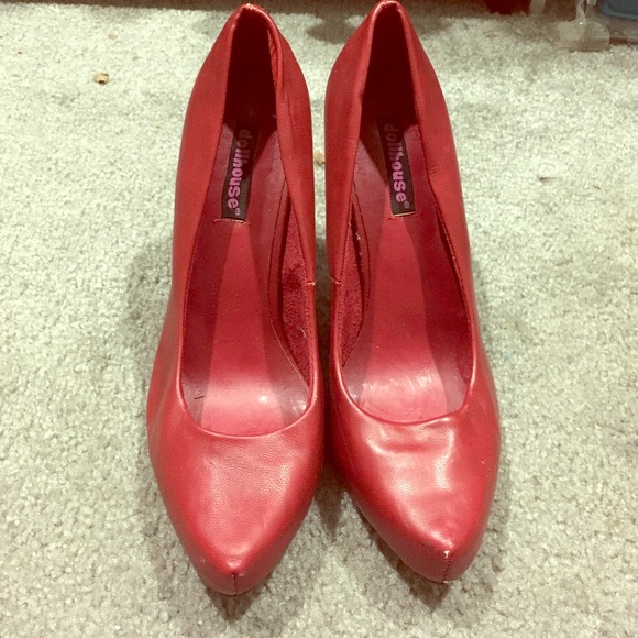 Dollhouse Red Pumps