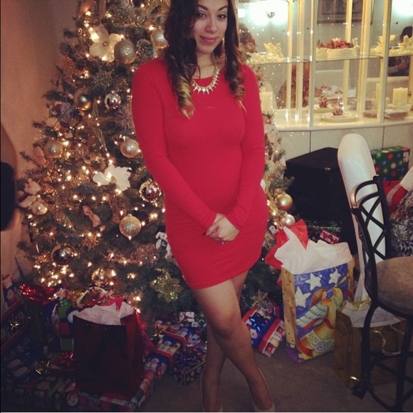 RED SKIN TIGHT  CUT OUT MINI DRESS ❤️