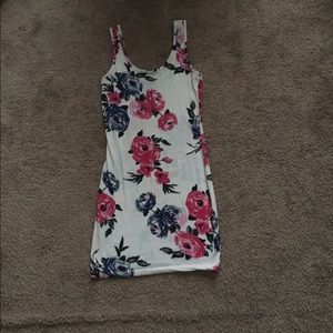 SKIN TIGHT MINI FLORAL DRESS