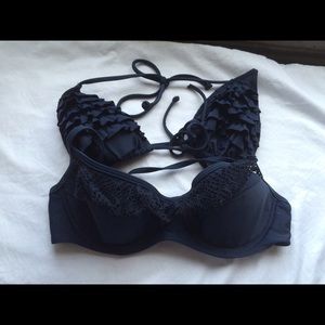 Navy Hollister bikini set