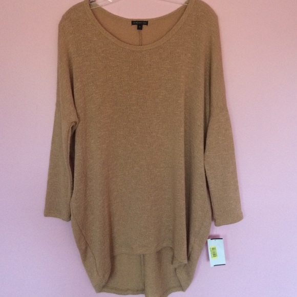 MM Couture Caramel High-Low Sweater