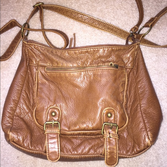 Chestnut brown leather purse