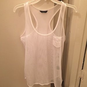 White mesh tank
