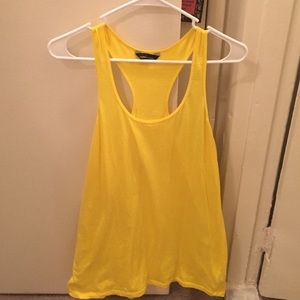 Yellow racer back tank