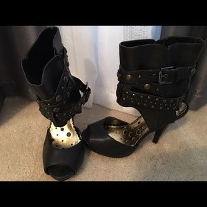 Black booties size 9
