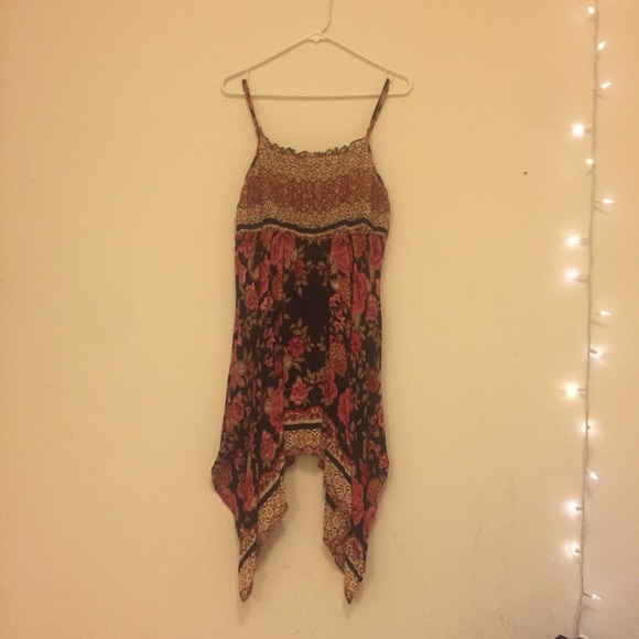 Angie Floral Print Boho Dress - Picture 1 of 3