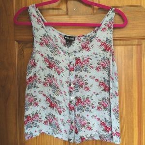 Floral Blouse Tank Top