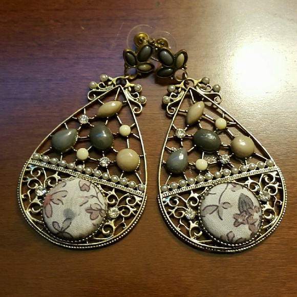 Gray earrings