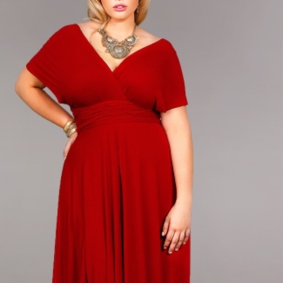 Monif C Marilyn Convertible Wrap Dress Long