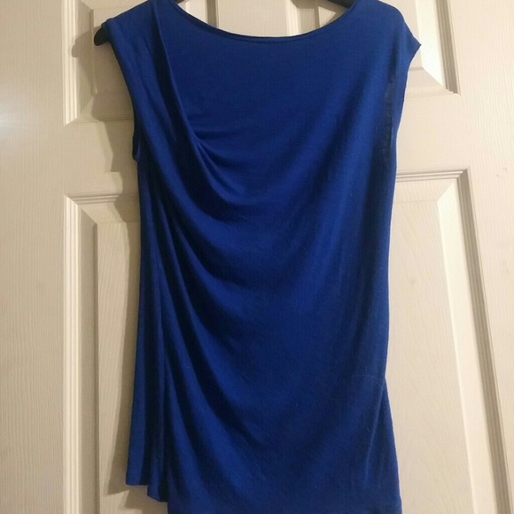 Apt. 9 short sleeve blouse royal blue