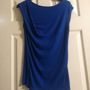 Apt. 9 short sleeve blouse royal blue