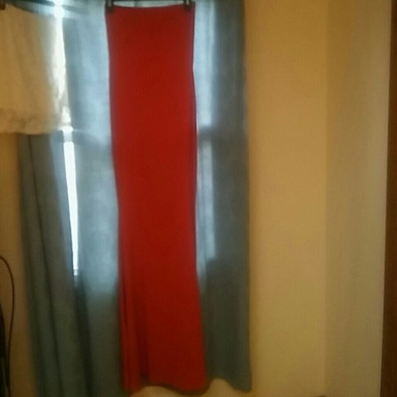 Ihot strapless red dress