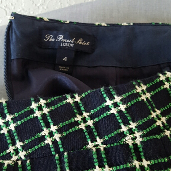 Classic plaid pencil skirt