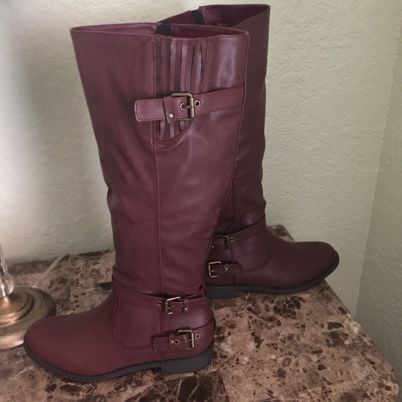 Burgundy Boots